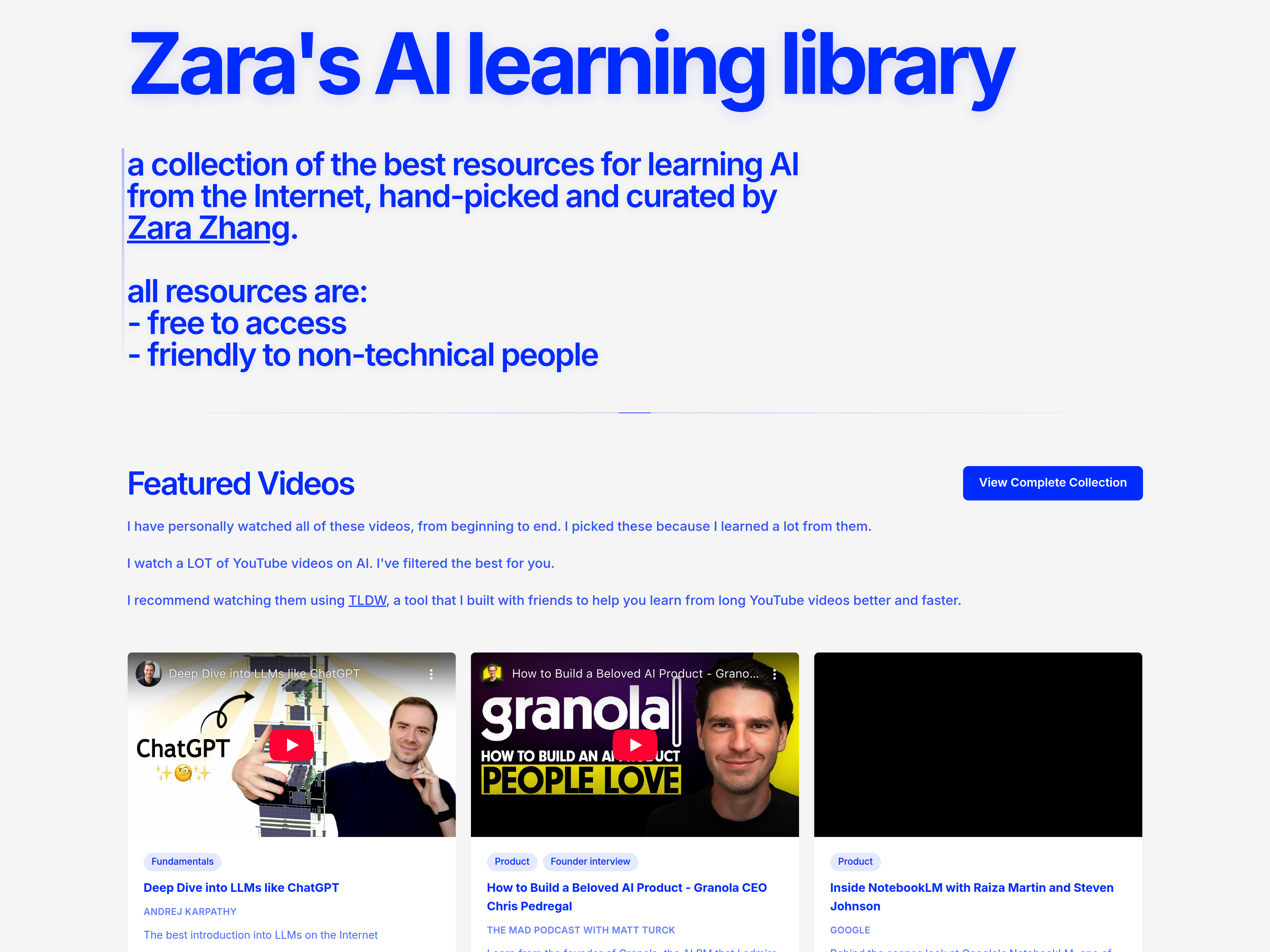 Zara's AI learning library | Faces